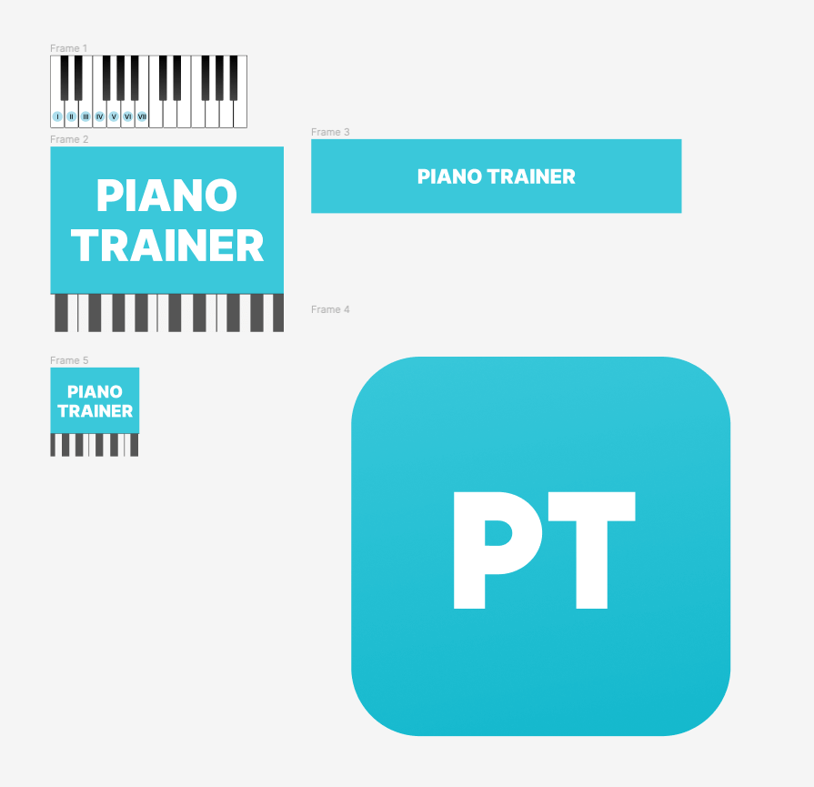 Piano Trainer Figma assets